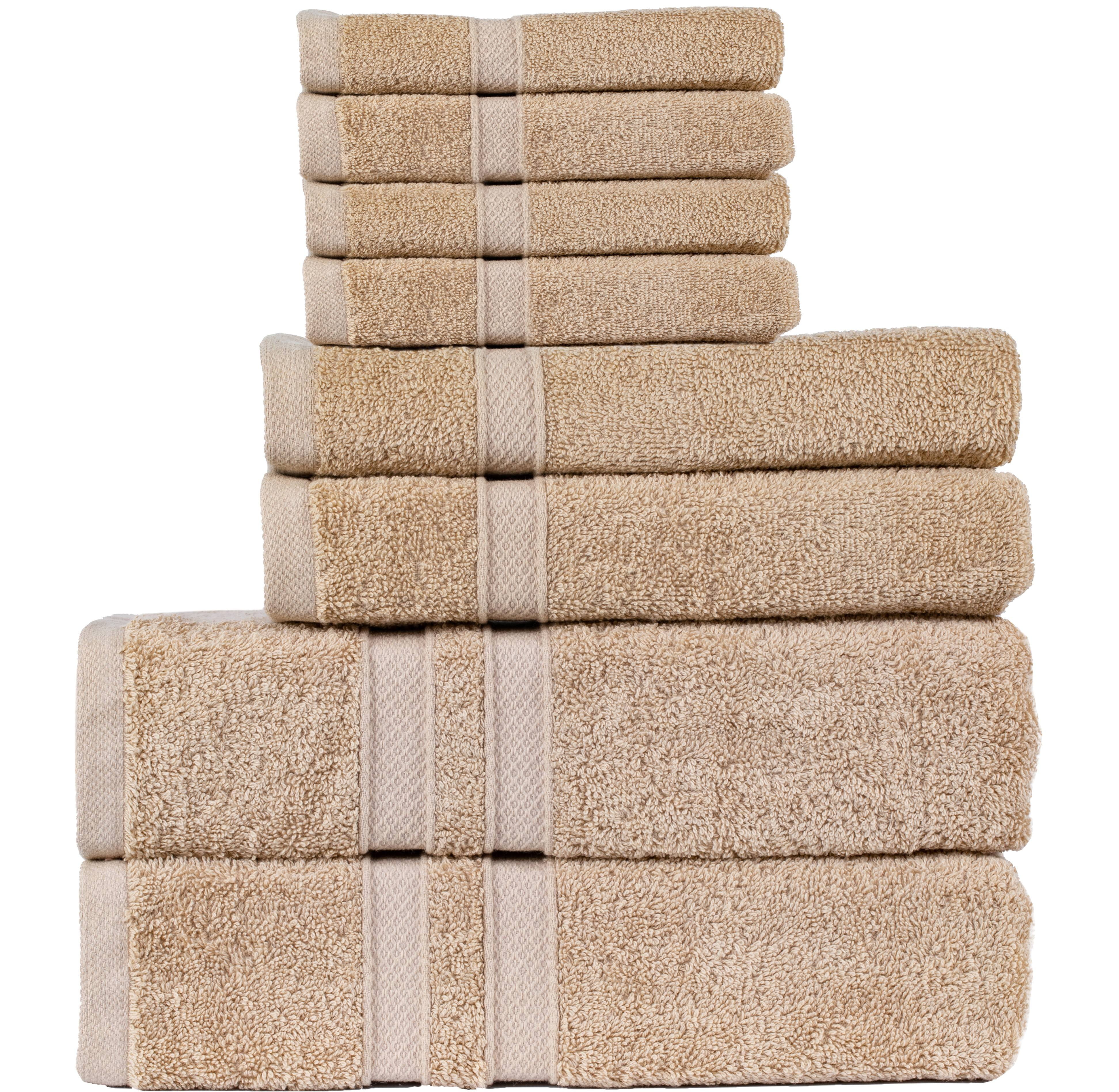Plush White Towel Spa Bundle (2 Wash + 2 Hand + 4 Bath Towels)-N/A