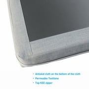 Higold 3801 Nofi 4 Pieces Outdoor Conversation Sets with Grey Cushions, Matte Charcoal Aluminum Frame & Tabletop
