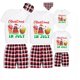 thumbnail image 1 of Pijamas familiares a juego de Navidad, conjuntos de Pijamas cortos grises en julio, Verano, 1 of 3