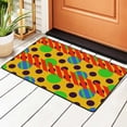 thumbnail image 1 of Geometric Yellow Trend Background Rugs Doormat, Non-Slip Machine Washable Carpets Floor Door Mat , 36" x 24", 1 of 6