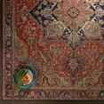 thumbnail image 6 of Livabliss Area Rugs for Living Room, 5x7 Iris Traditional Red Rug, Bedroom Dining Room Home Decor Stain Resistant Carpet (5' x 7'6"), 6 of 9
