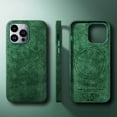 thumbnail image 5 of Jiahe Cover for iPhone 12 Pro Max, Compatible with MagSafe Case,Shockproof Hybrid Synthetic Leather Case,Anti-Scratch Lightweight Back Cove,Support Wireless Charging , darkgreen, 5 of 5