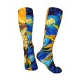 thumbnail image 5 of Lsque vintage Starry Sunflower Printed Crew Socks Men's Women's LightWeight Thin Casual Calf Socks ,Knee High Socks,Cotton Socks, 5 of 9