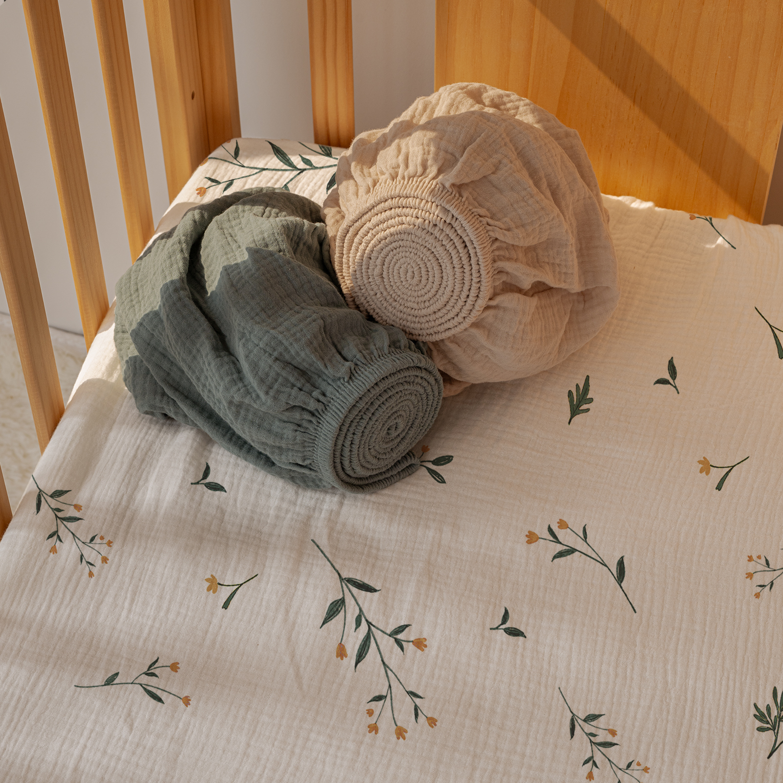 Gllquen Baby Mini Crib Fitted Sheets, 3-Pack photo 6