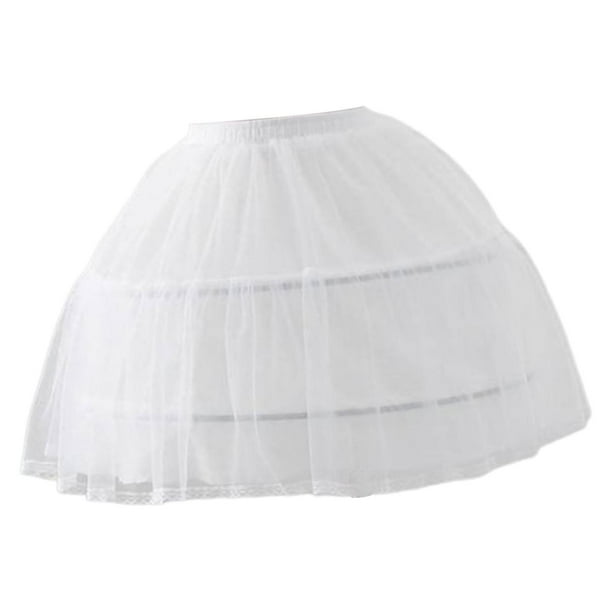 Enagua de mujer, tutú esponjoso, cómodo y moderno, ideal para ballet y vestidos de noche. Blanco