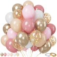 thumbnail image 1 of Set de globos Padeady Blush Pink, 50 unidades, 30 cm, con cinta, 1 of 8