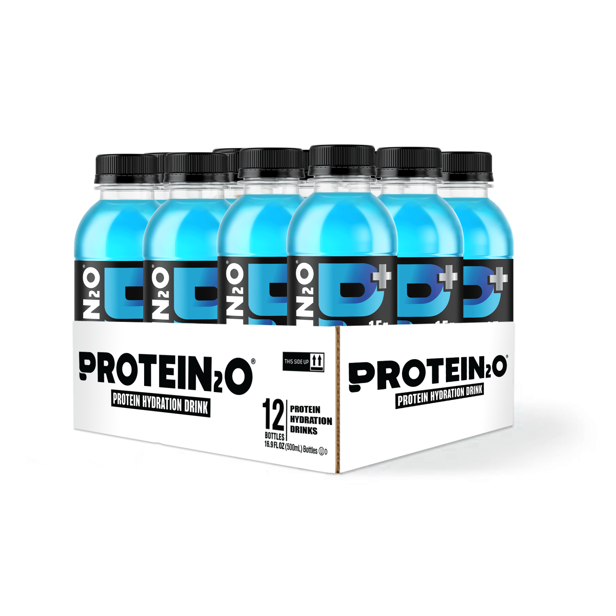 Protein2o + Energy, Protein Infused Water, Blueberry Raspberry, 15g Protein, 12 Ct