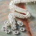 thumbnail image 2 of Bead Landing Silver Metal Large Dot Rondelle Beads, 8mm, 9 Packs: 68 ct. (612 total), 2 of 3