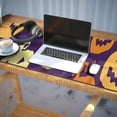 thumbnail image 3 of Long Mouse Pads for Desk,Purple Halloween Jack Lanterns Desk Mats on Top Of Desks, Desk Mouse Pad Extra Large with 3mm Non-Slip Base and Stitched Edge for Gaming,Office,Work,Home 35.4x15.7in, 3 of 5