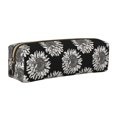 thumbnail image 1 of Easygdp White Sunflowers para Estuche de Lápices de Cuero, Estuche de Papelería de Cuero, Estuche de Gran Capacidad con Cremallera, 1 of 7