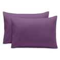 thumbnail image 1 of Bare Home Juego de Fundas de Almohada Cierre Tipo sobre, colección prémium 1800, Doble Cepillado, Ultra Suave, Tamaño Estándar, Color Ciruela, 2 Unidades, 1 of 6