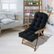 thumbnail image 4 of Almohadilla impermeable para silla de jardín, cojín para sofá de patio, cojín para silla de ratán, cojín tatami, negro, 4 of 8