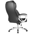 thumbnail image 3 of Costway PU Leather Executive Office Chair High Back Ergonomic Computer Desk Task Black, 3 of 7