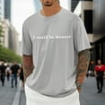 thumbnail image 2 of Camiseta de verano para hombre con cuello redondo, estampado urbano, poliéster-spandex, holgada, informal, tallas XXS-XXXXXXL para todas las estaciones., 2 of 4