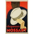 thumbnail image 3 of Chapeaux Mossant Vintage Poster (artist: Olsky) France c. 1928 (16x24 Giclee Gallery Print, Wall Decor Travel Poster), 3 of 3
