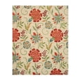 thumbnail image 3 of EORC Ivory Hand-Tufted Wool Transitional Spring Garden Rug, 6' Round, 3 of 5