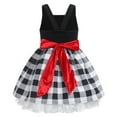 thumbnail image 4 of IBTOM CASTLE Kids Baby Girls Christmas Party Dress Women Xmas Red Plaid Tutu Dress with Hooded Cloak Cape Family Matching Fancy Dress up Costume 4-5 Years White Dress + Cape, 4 of 8