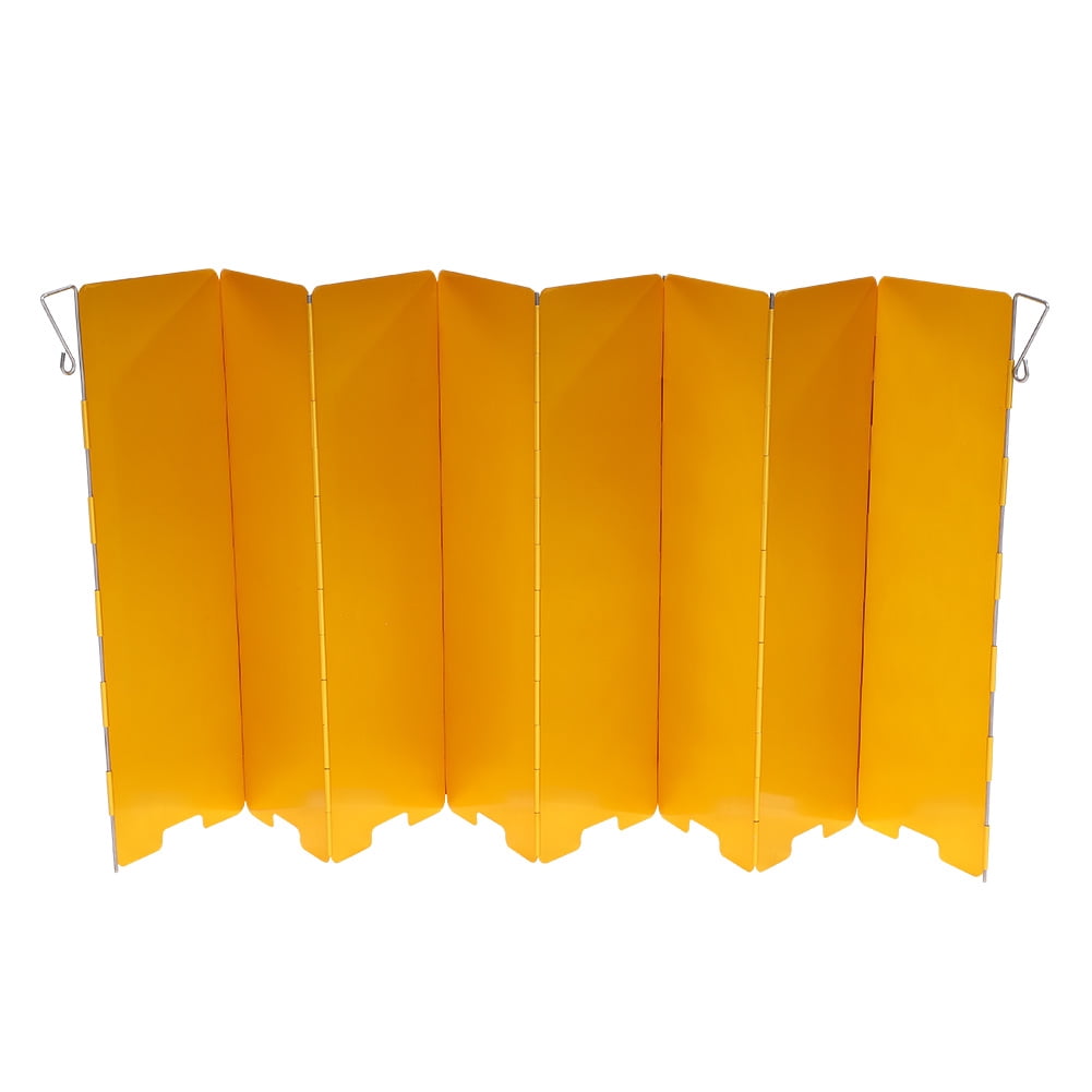 Pare-vent Camping Poêle - Acier Inox 304 - 27 Cm - Pliable - Protection Vent Pour Réchaud - 8