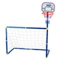 thumbnail image 1 of Kids Soccer Goal Set 2 in 1 Detachable Soccer Net Football Goal Basketball Goal, 1 of 10