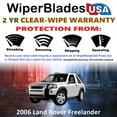 thumbnail image 2 of 2006 Land Rover Freelander Beam Wiper Blades Wipers w/2yr Warranty (Set of 3) w/Rear Wiper (WiperBladesUSA), 2 of 5