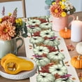 thumbnail image 4 of Green Pumpkin Table Runner, Autumn Thanksgiving Kitchen Dining Table Decoration for Home Party Decor 13x60 Inches, 4 of 9