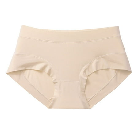 Popular Picks  Women s Seamless Briefs  Full Crotch Low Waist  Large Size  Breathable  Comfort Fit  Everyday Underwear  Supportive  Soft Material  Womens Plus Size Clothes | Beige L  Sopatenor