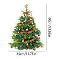 thumbnail image 3 of ABODELINE 4 Pack Christmas Tree Wall Decals Large DIY Christmas Tree Wall Peel and Stick Removable Xmas Tree Watercolor Stickers with Gift Box for Xmas Living Room Offices Home Decor, 3 of 6