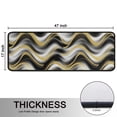 thumbnail image 5 of Kitchen Rugs Sets Of 2,Black Marble Gold Wave Pattern Anti Fatigue Kitchen Mat Rugs Non Slip Washable,Decorative Kitchen Floor Mats for Kitchen,Sink,Laundry,17"x47"+17"x47", 5 of 5