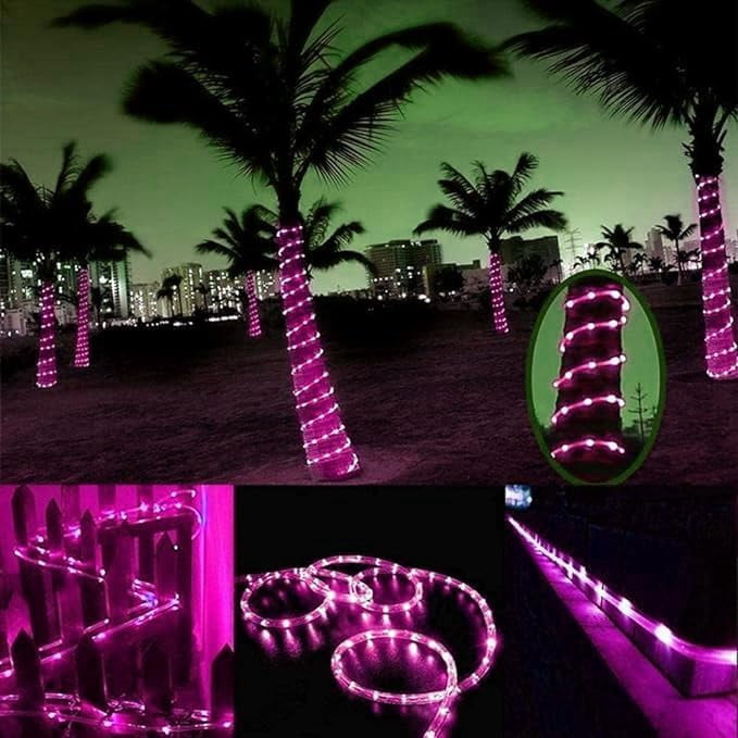 Rope String Lights, 12M/39ft 100LED Waterproof 8 Mode/Remote Battery Christmas Lights,Battery Powered String Lights Outdoor Indoor for Christmas Decorations