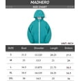 thumbnail image 6 of MADHERO Boys Girls Rain Jacket Lightweight Long Sleeve Windbreaker Sea Blue 6, 6 of 6