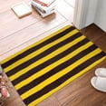 thumbnail image 4 of Sikiie Bee Stripe Print Flannel Anti-slip Floor Mat 16x24in, Thickened Dustproof Entrance Door Mat Floor Mat for Kitchen, Bathroom, Laundry Room, 4 of 7