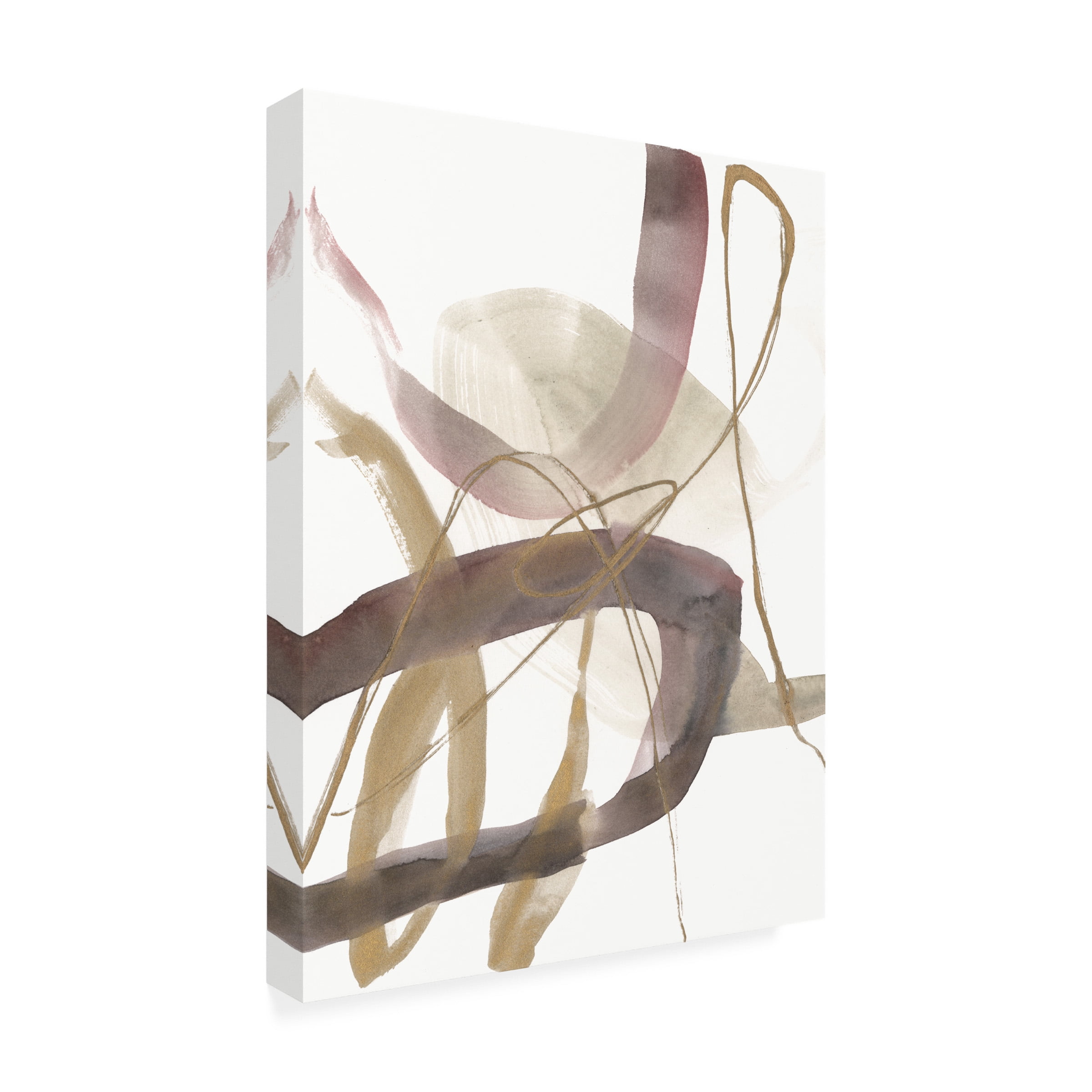 Jennifer Goldberger 'A Hint of Plum I' Canvas Art