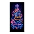 thumbnail image 2 of 70.8x35.4 Inch Christmas Jesus Cross Door Cover Decorations Jesus is The Reason for The Season Banner Christmas Religious Nativity Door Banner Xmas Holiday Decorations Supplies for Indoor Outdoor, 2 of 5