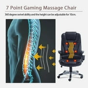 Executive Office Massage Chair Ergonomic Heated Vibrating Computer Gaming Chair