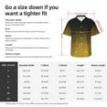 thumbnail image 5 of Kll Men'S Hawaiian Shirt Short Sleeve Button Down Beach Shirts-Gold Glitter Gradient, 5 of 7