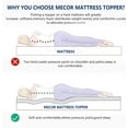 thumbnail image 2 of 4" 4 inch King Size Gel Infused Memory Foam Mattress Topper-Flat Design Bed Mattress Topper for Side, Back, Stomach Sleepers-CertiPUR-US Certified/Blue, 2 of 8
