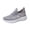 Gray, variant on Willtoo Orthopedic Womens Breathable Knit Mesh Sneakers Lightweight Soft Platform Casual Walking Shoes Non Slip Comfort Slip On Athletic Trainers