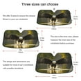 thumbnail image 5 of ALAZA Eagle Flying Windshield Sun Shade Car Foldable Visor Block UV Rays Protector 53"x23.5", 5 of 8