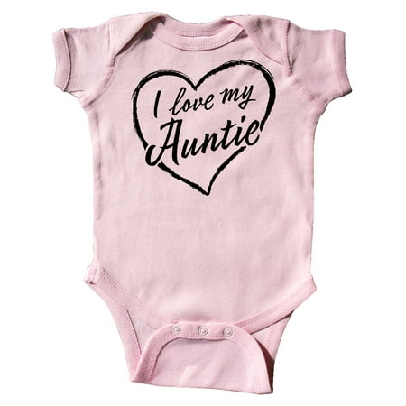 

Inktastic I Love My Auntie in Black Chalk Heart Gift Baby Boy or Baby Girl Bodysuit