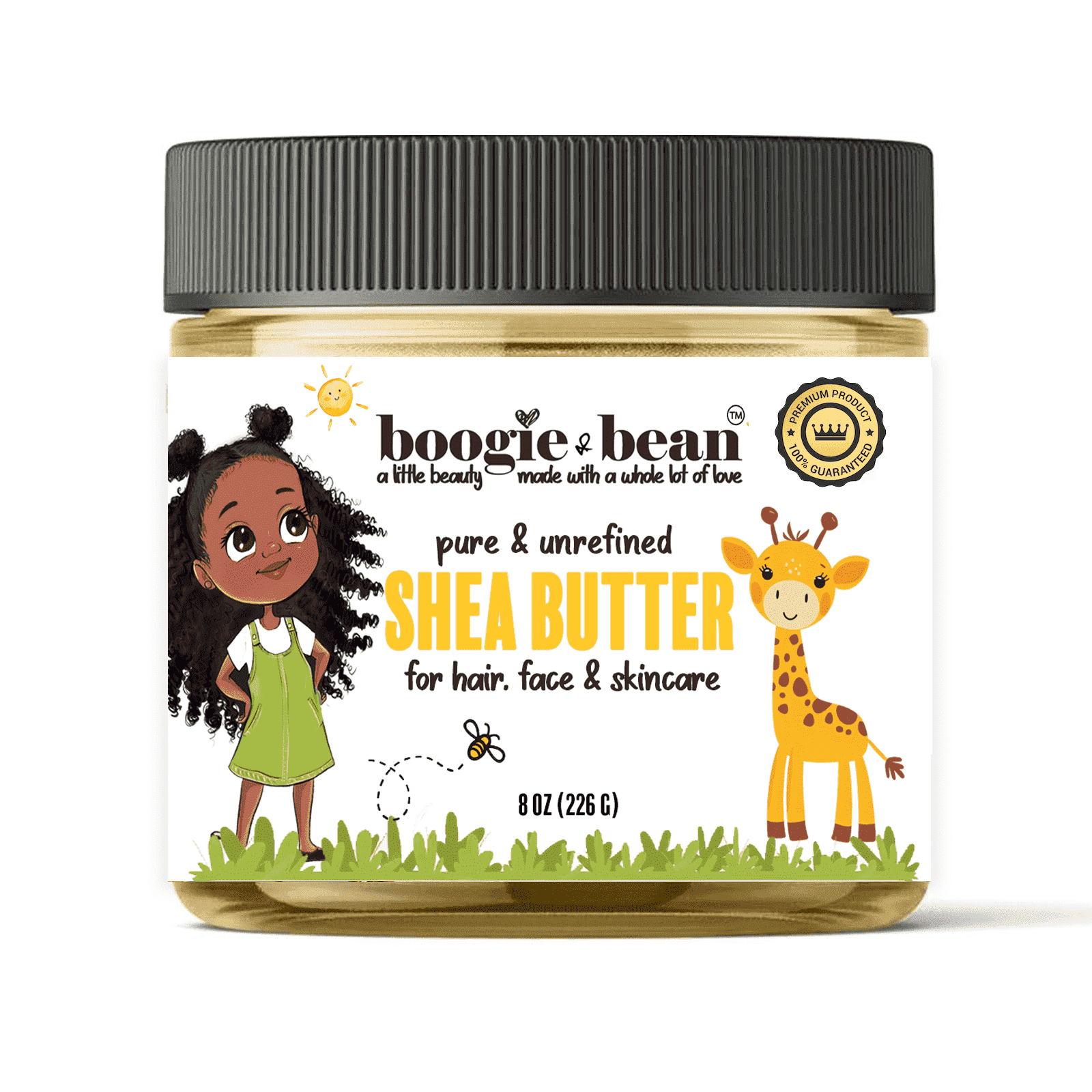 Boogie and Bean Shea Butter for Baby Skin, Raw Shea Butter Unrefined, for Baby Hair and Skin, Shea Butter Lotion