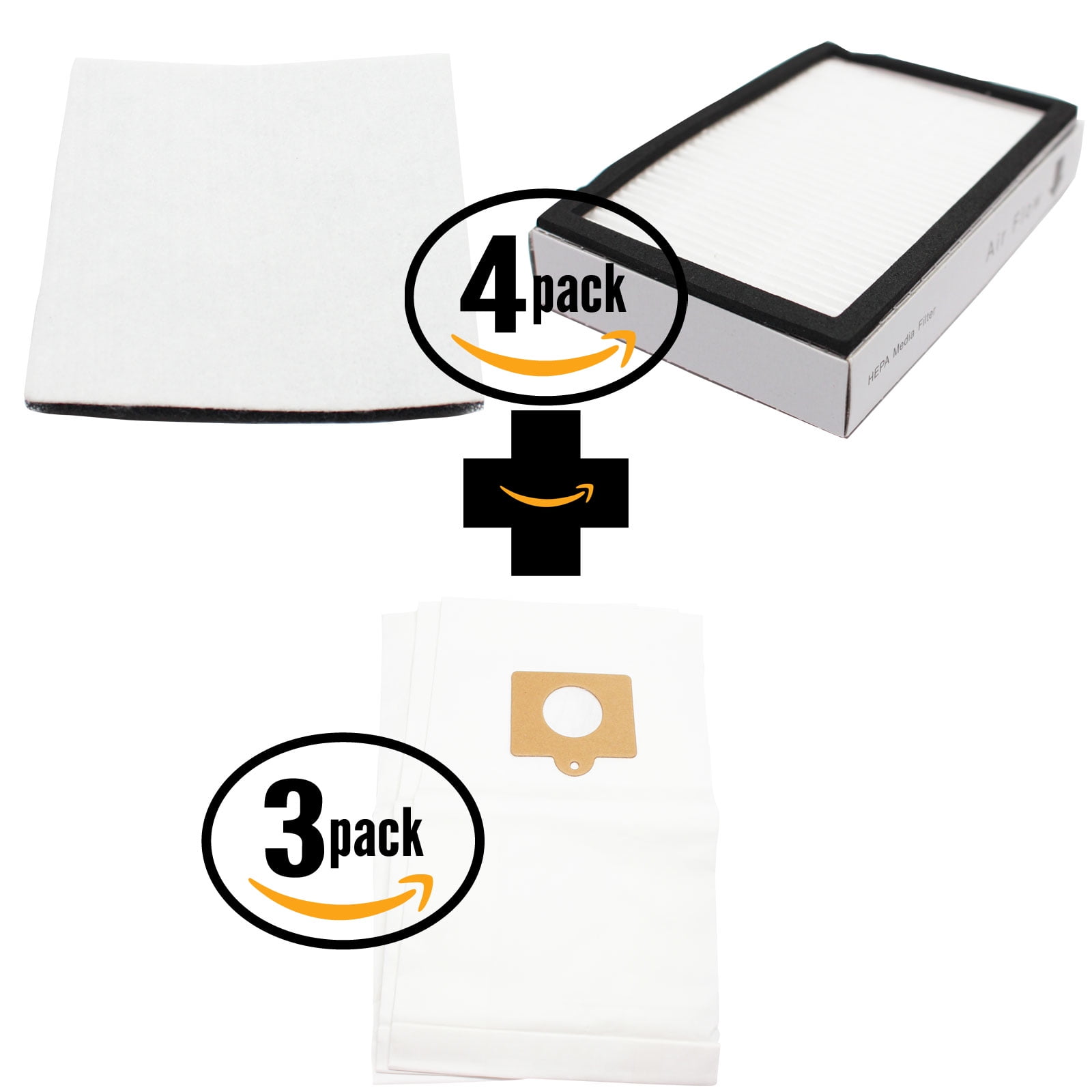 9 Replacement Kenmore 11620812003 Vacuum Bags, 4 HEPA Filter & 4 Foam