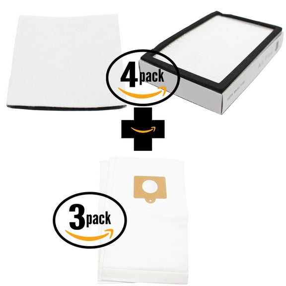9 Replacement Kenmore 11622812205 Vacuum Bags, 4 HEPA Filter & 4 Foam Filter - Compatible Kenmore 50558, 5055, 50557, Type C Vacuum Bags; 86880, KC38KBRMZ000, EF-2 Filter & 20-86883, CF-1 Filter
