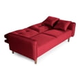 thumbnail image 4 of Sofá Cama De Lino Rojo Modelo Brokman, 4 of 8