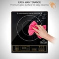thumbnail image 3 of 1800W Portable Induction Cooktop Countertop Burner, Gold 8100MC/BT-180G3, 3 of 5