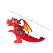 Kid Connection Dragon Car Carrier Playset with Light and Sound, 21 Pieces, Toddler Toys