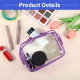 thumbnail image 5 of Vocoste 2 Pcs Women Waterproof Makeup Bag for Business Travel Vacation Camping Purple, 5 of 6