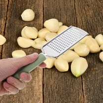 WHAMVOX Handheld Garlic Shredder and Cheese Zester Stainless Steel Garlic Press Ideal for Lemon Grating Cheese and Chopping Vegetables Multifunctional Kitchen Tool