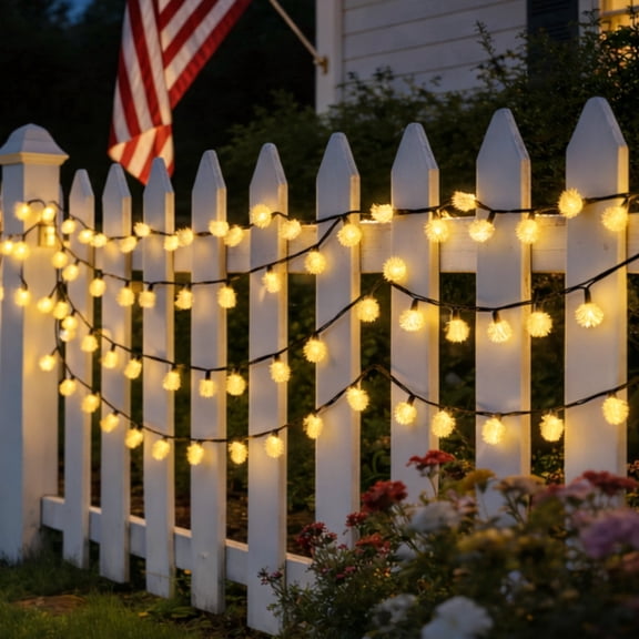 MEHOOM 100 LED Solar String Lights, 40 Ft Outdoor Solar Lights, 8 Modes, Waterproof Solar Powered Outdoor Lights for Patio & Garden Decor