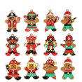 thumbnail image 2 of Ornements Bonhomme en Pain d'Épice, Ornements d'Arbre de Fête Étiquettes Cadeaux 12 Pcs, 2 of 5