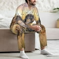 thumbnail image 7 of Sikiie Wildlife Protection Mens Pajama Set, Soft Warm Long Sleeve Sleepwear, Cozy Button-Down Pjs for Men-XX-Large, 7 of 7